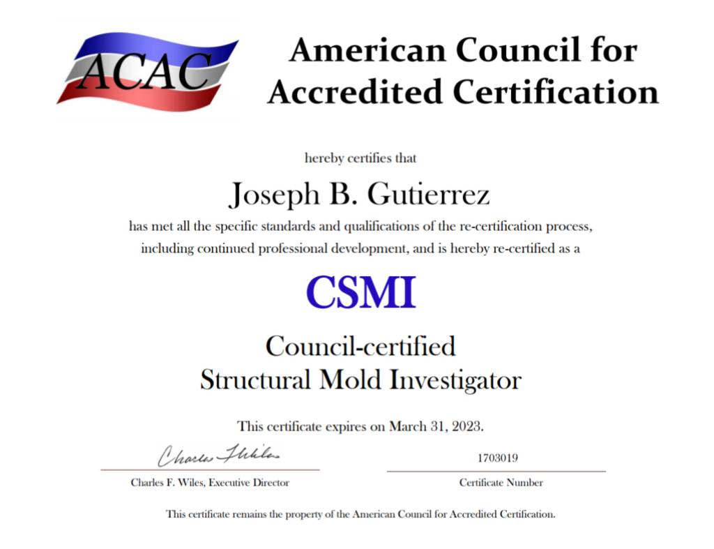 Acac Certification